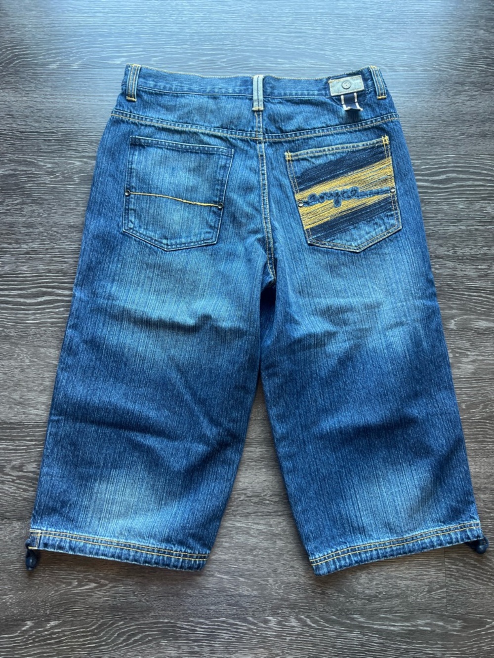 Enyce Y2K Baggy Embroidered Denim Shorts